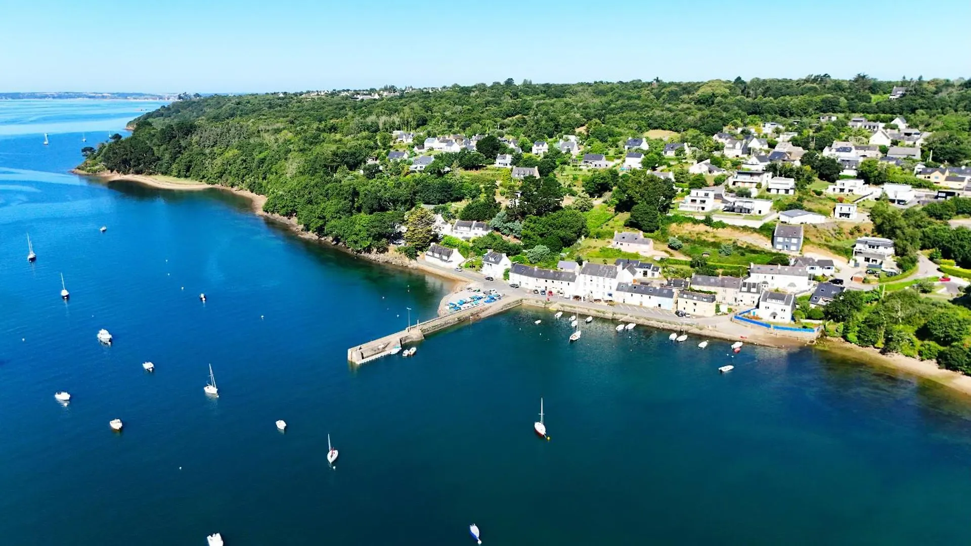 Vue Mer Jolie Maison De Vacances Lauberlach Plougastel-Daoulas Nyaraló